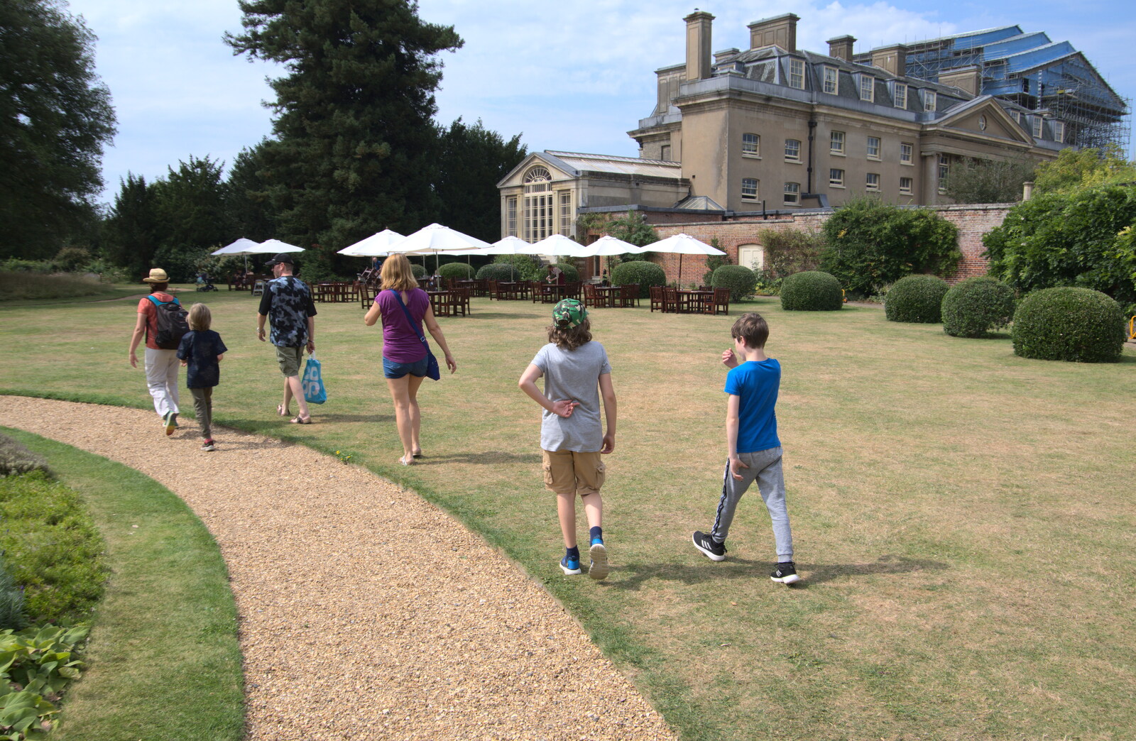 We wander through the hotel's grounds from Back at Ickworth, and Oaksmere with the G-Unit, Horringer and Brome, Suffolk - 8th August 2020
