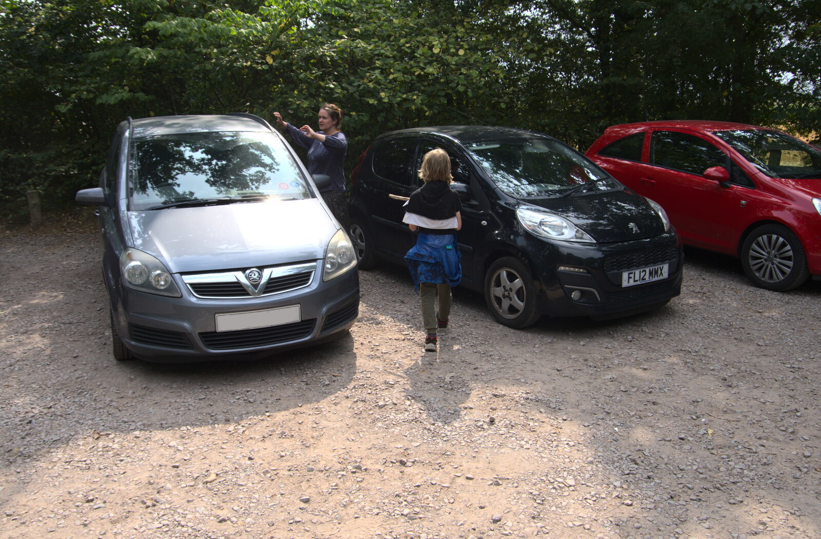 Back at the car from Jules Visits, and a Trip to Tyrrel's Wood, Pulham Market, Norfolk - 16th August 2020