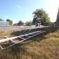 The sails, laid out in front of the mill, A Sail Fitting, Billingford Windmill, Billingford, Norfolk - 20th August 2020