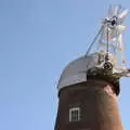 The cap and fantail wait, A Sail Fitting, Billingford Windmill, Billingford, Norfolk - 20th August 2020