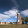 The arm is almost in place, A Sail Fitting, Billingford Windmill, Billingford, Norfolk - 20th August 2020