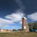 The arm is almost in place, A Sail Fitting, Billingford Windmill, Billingford, Norfolk - 20th August 2020