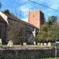 The unusual red-brick tower of Gislingham Church, More Bike Rides, and Marc's Birthday, Brome, Suffolk - 21st August 2020