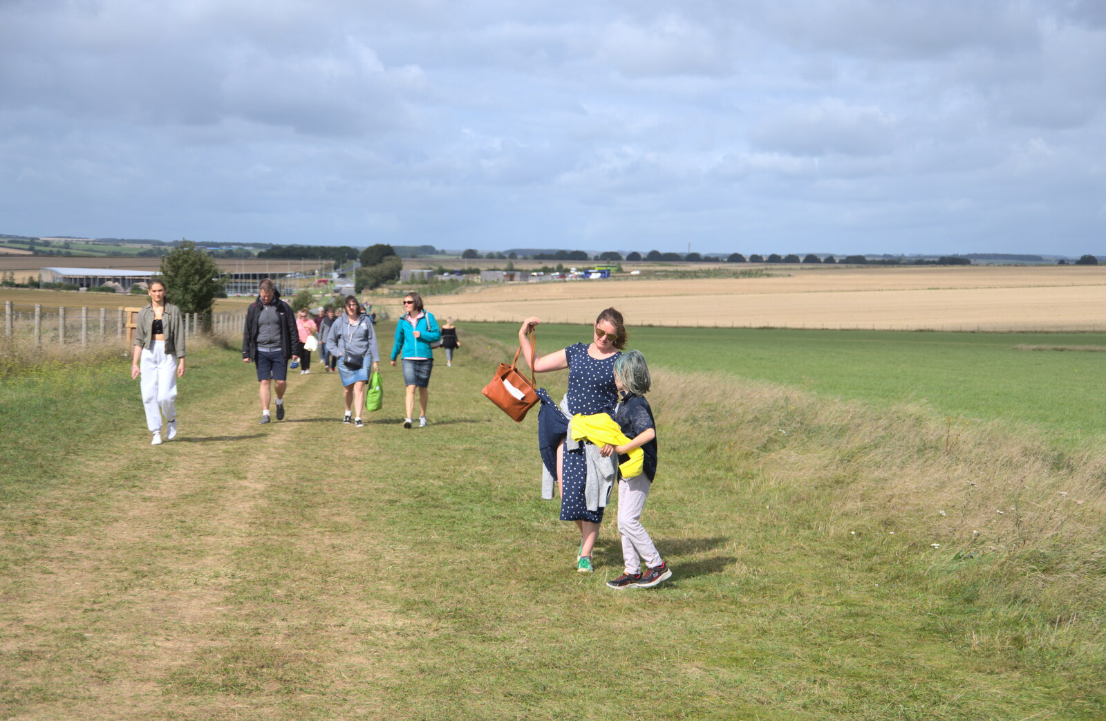 Walking is encouraged instead of getting the bus from Stone Circles: Stonehenge and Avebury, Wiltshire - 22nd August 2020