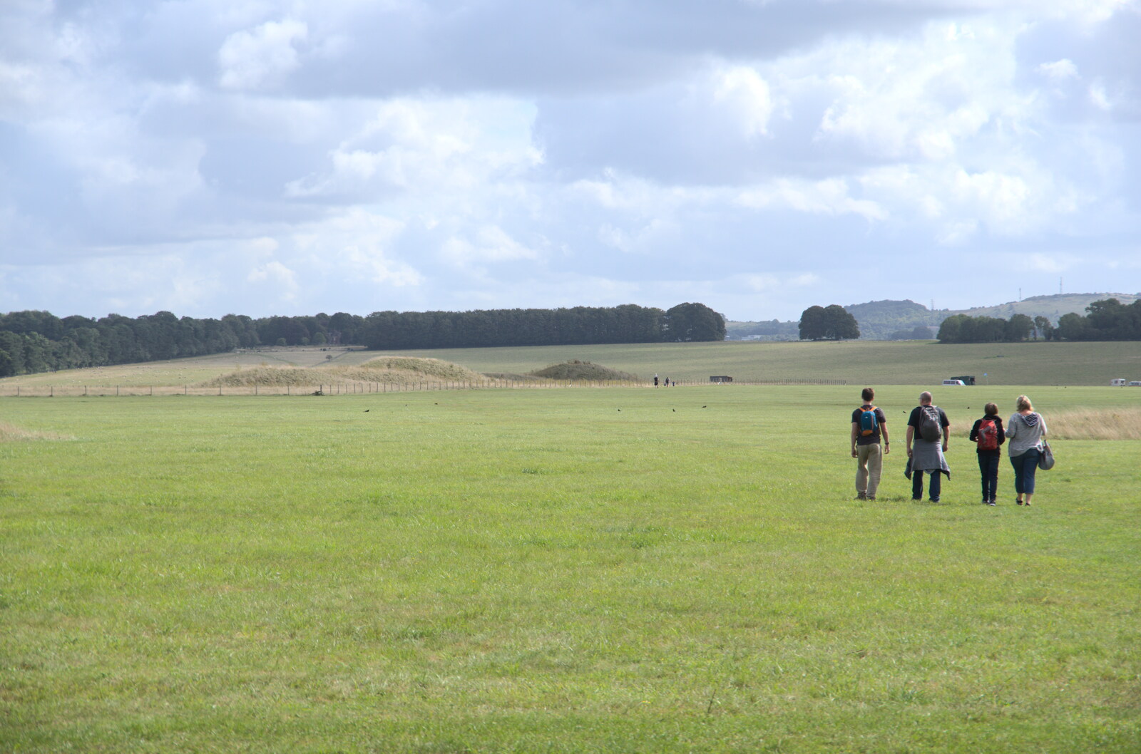 Some of the barrows on the Cursus from Stone Circles: Stonehenge and Avebury, Wiltshire - 22nd August 2020