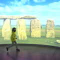 Harry runs around in the VR stonehenge, Stone Circles: Stonehenge and Avebury, Wiltshire - 22nd August 2020