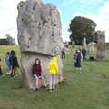 Fred and Harry by the circle, Stone Circles: Stonehenge and Avebury, Wiltshire - 22nd August 2020