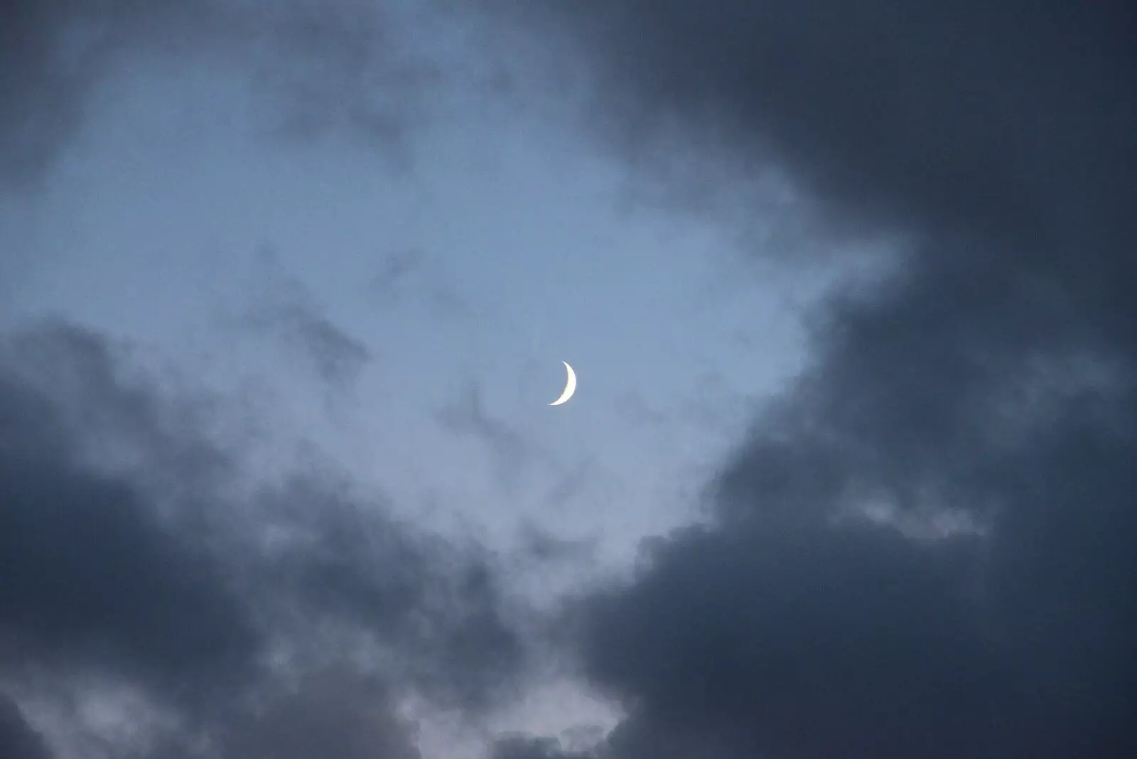 A nice crescent moon, from A Game of Cricket, and a Walk Around Chagford, Devon - 23rd August 2020