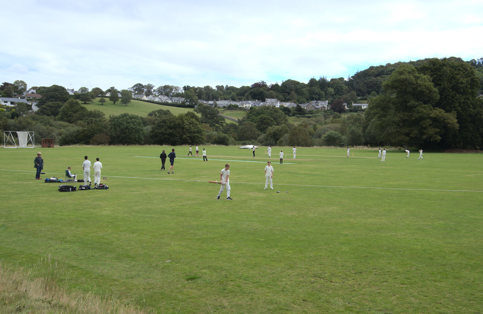 A game of cricket occurs from A Game of Cricket, and a Walk Around Chagford, Devon - 23rd August 2020