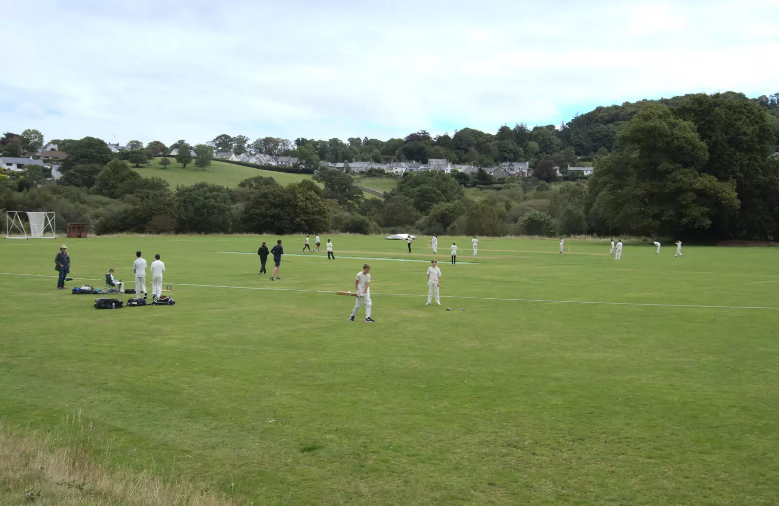 A game of cricket occurs, from A Game of Cricket, and a Walk Around Chagford, Devon - 23rd August 2020