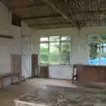 Inside the almost-derelict pavillion, A Game of Cricket, and a Walk Around Chagford, Devon - 23rd August 2020