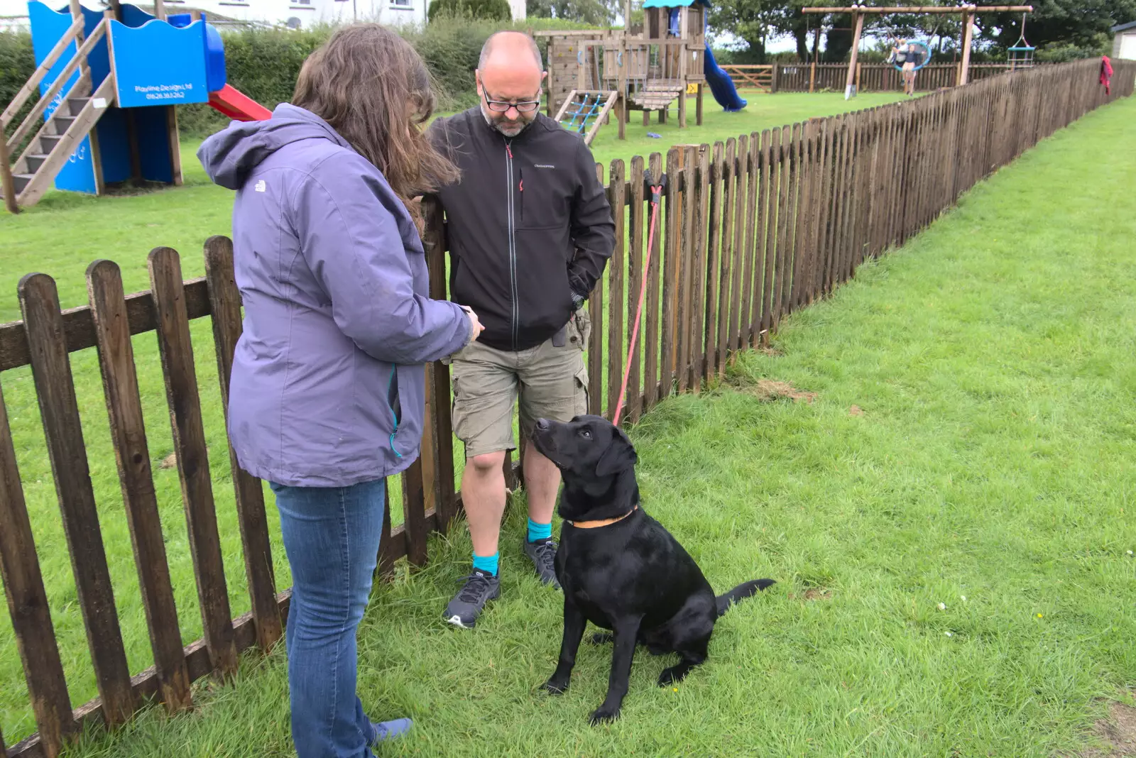 Doug waits for a bribe, from A Game of Cricket, and a Walk Around Chagford, Devon - 23rd August 2020