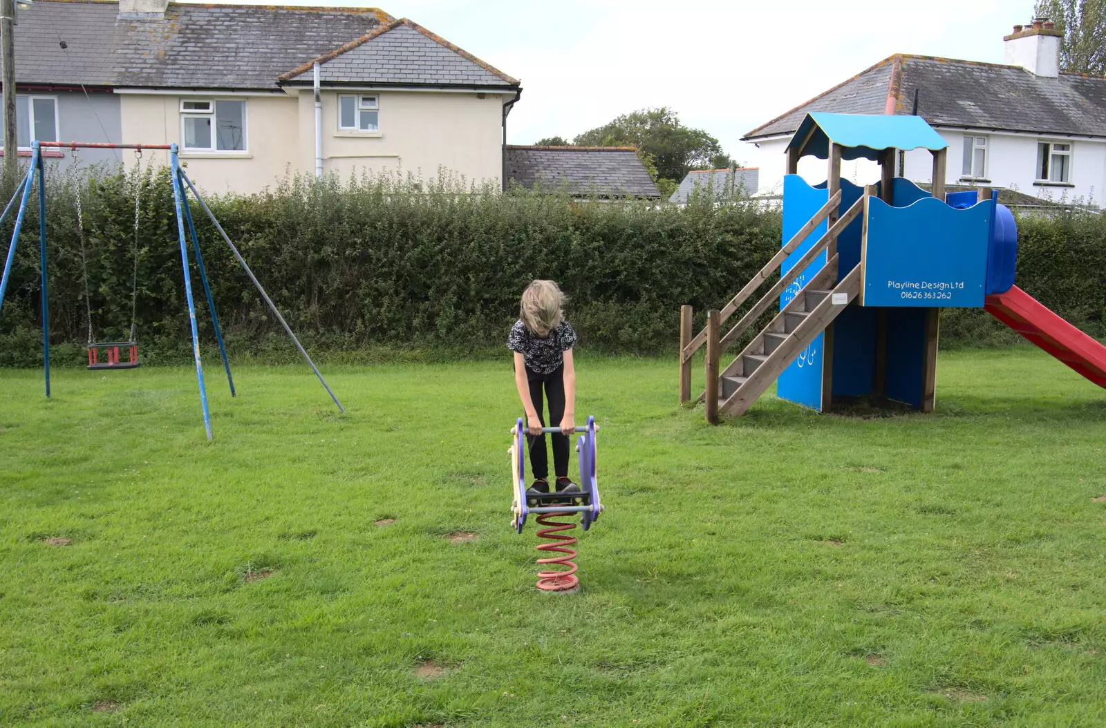 Harry bounces around, from A Game of Cricket, and a Walk Around Chagford, Devon - 23rd August 2020