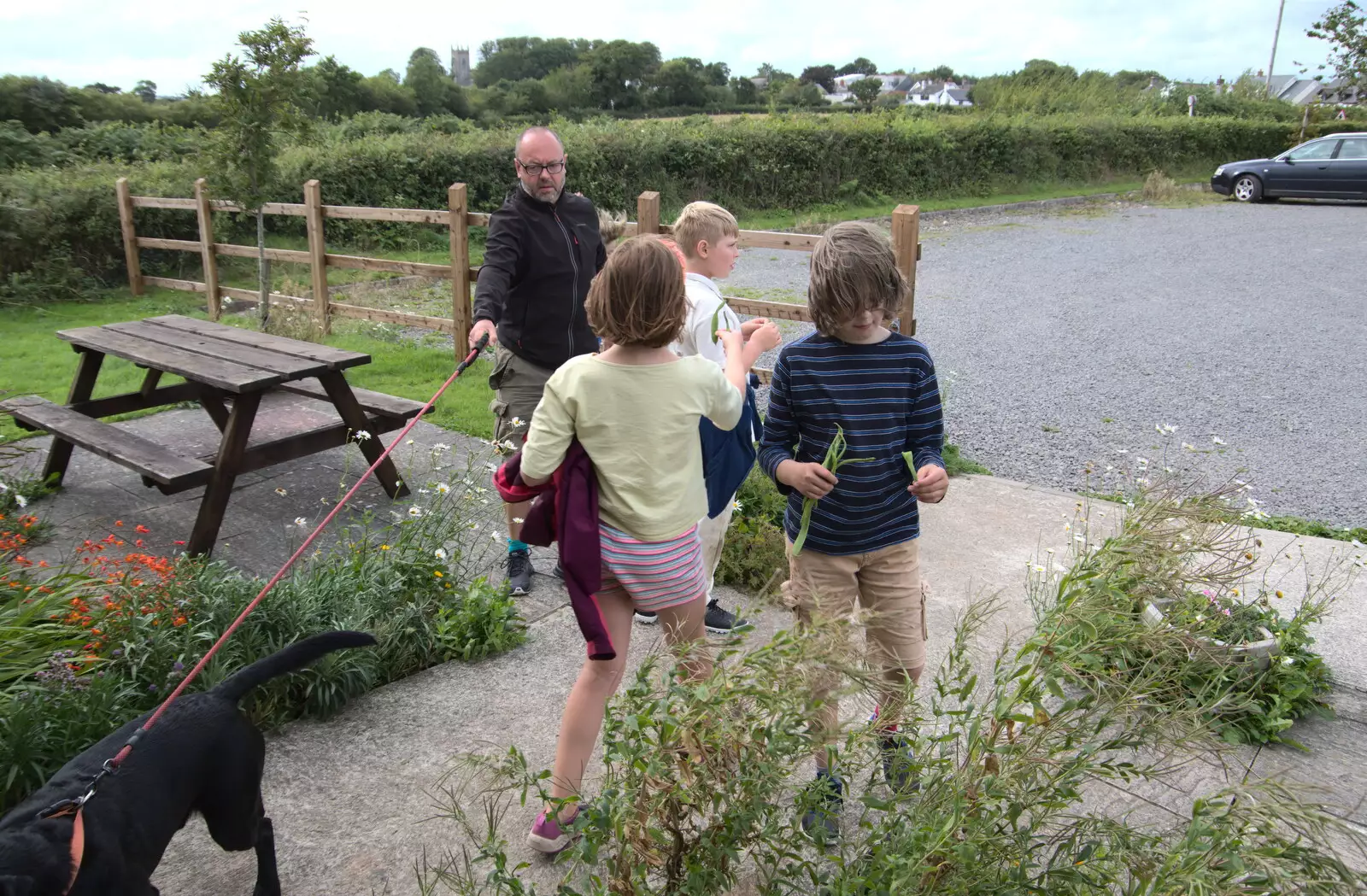 We head off after buying sweets and chocolate, from A Game of Cricket, and a Walk Around Chagford, Devon - 23rd August 2020