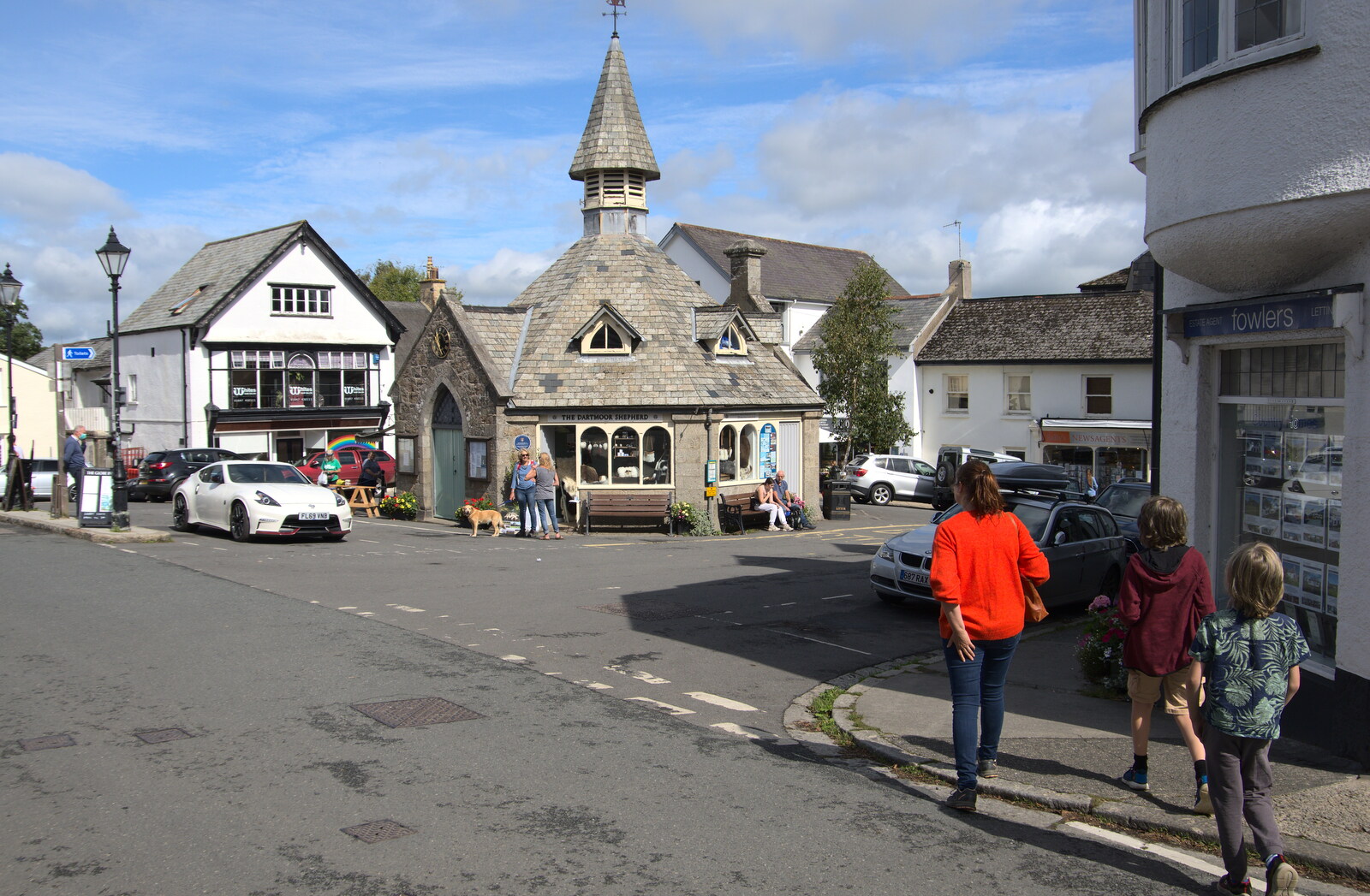 We walk around Chagford town centre from A Game of Cricket, and a Walk Around Chagford, Devon - 23rd August 2020