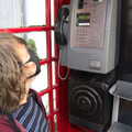 Fred in the K6 phone box, A Game of Cricket, and a Walk Around Chagford, Devon - 23rd August 2020