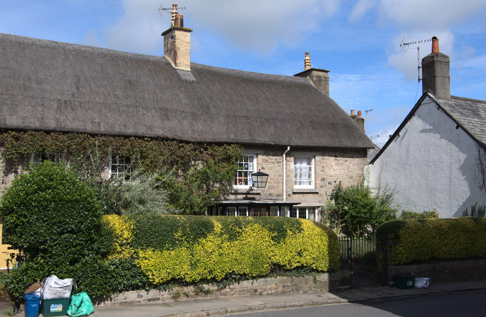 A Chagford thatched house from A Game of Cricket, and a Walk Around Chagford, Devon - 23rd August 2020