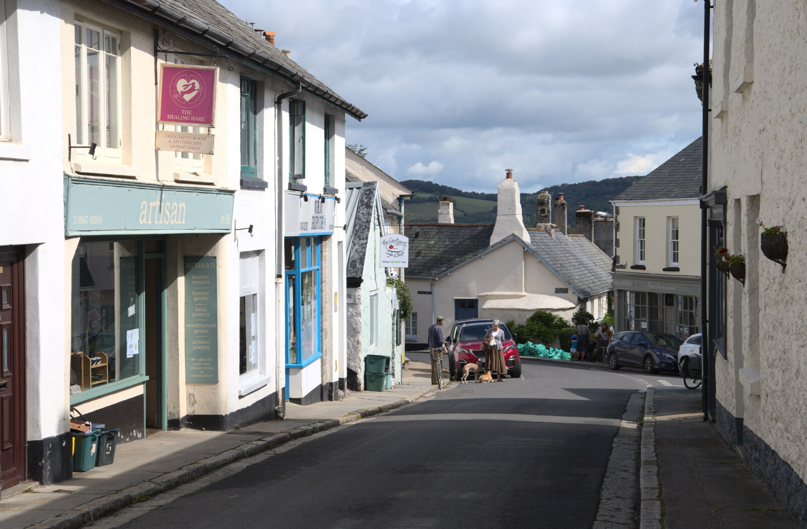 The main road out of Chagford from A Game of Cricket, and a Walk Around Chagford, Devon - 23rd August 2020