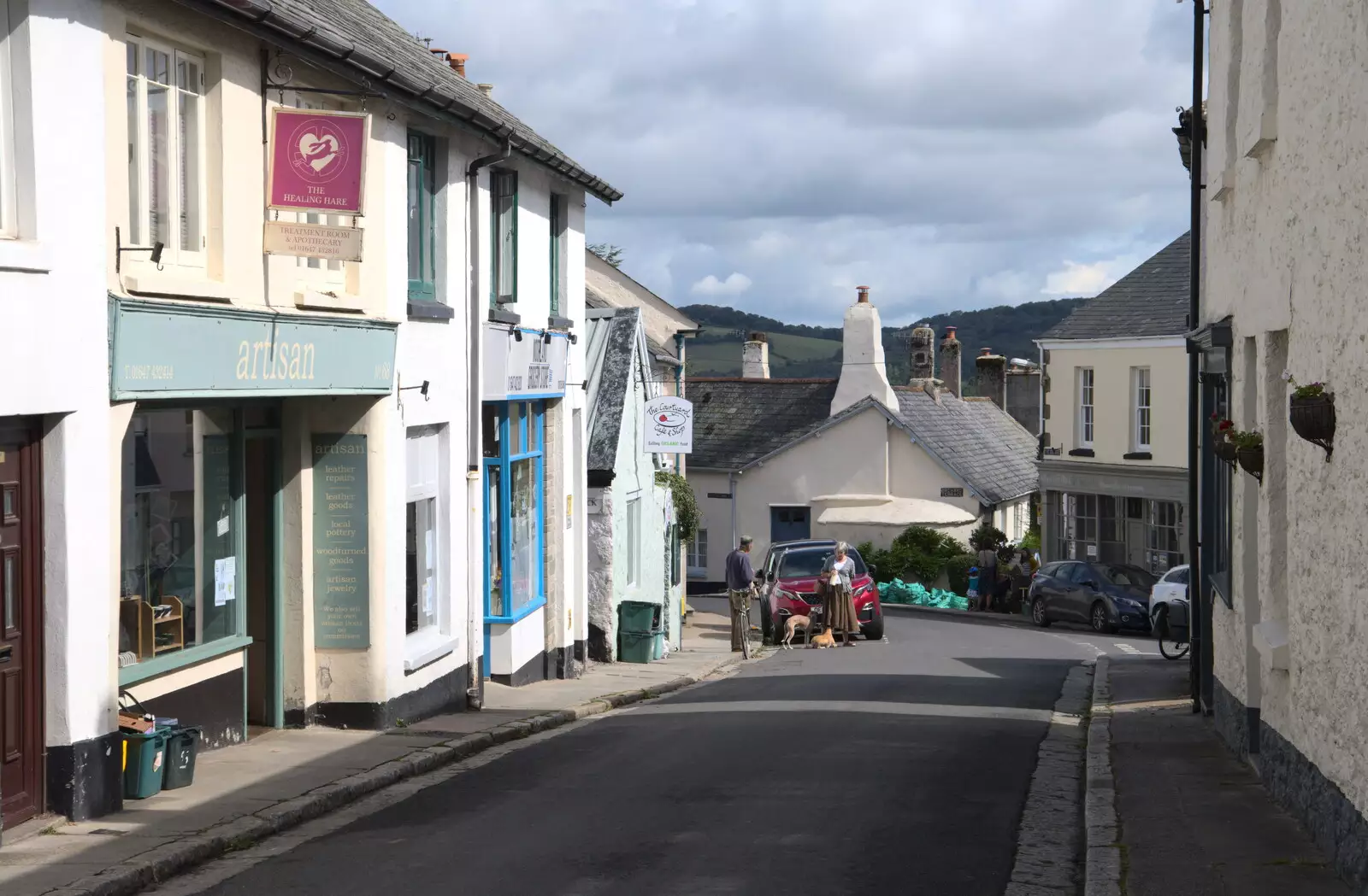 The main road out of Chagford, from A Game of Cricket, and a Walk Around Chagford, Devon - 23rd August 2020