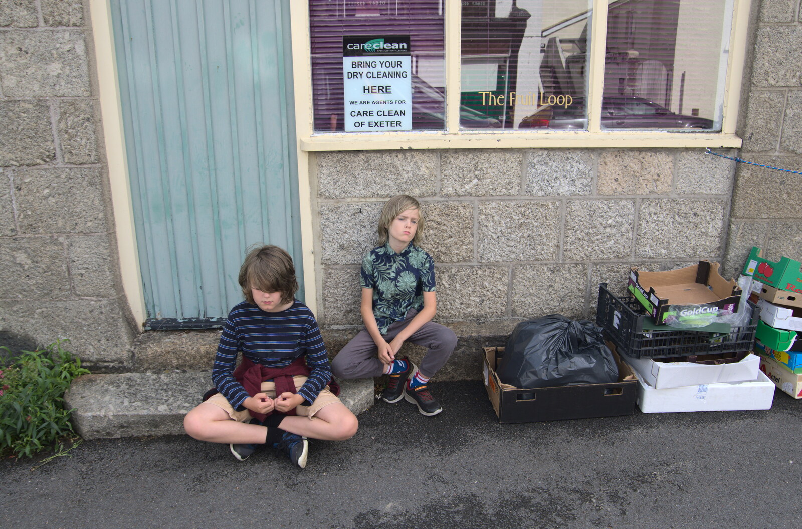 Fred and Harry have a bit of ennui from A Game of Cricket, and a Walk Around Chagford, Devon - 23rd August 2020