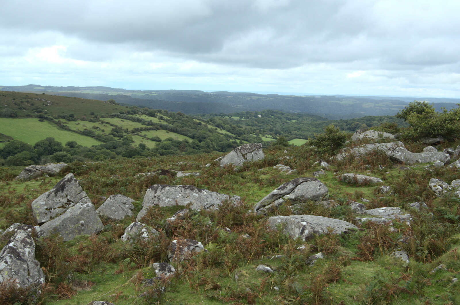 A view over Dartmoor from A Walk up Hound Tor, Dartmoor, Devon - 24th August 2020