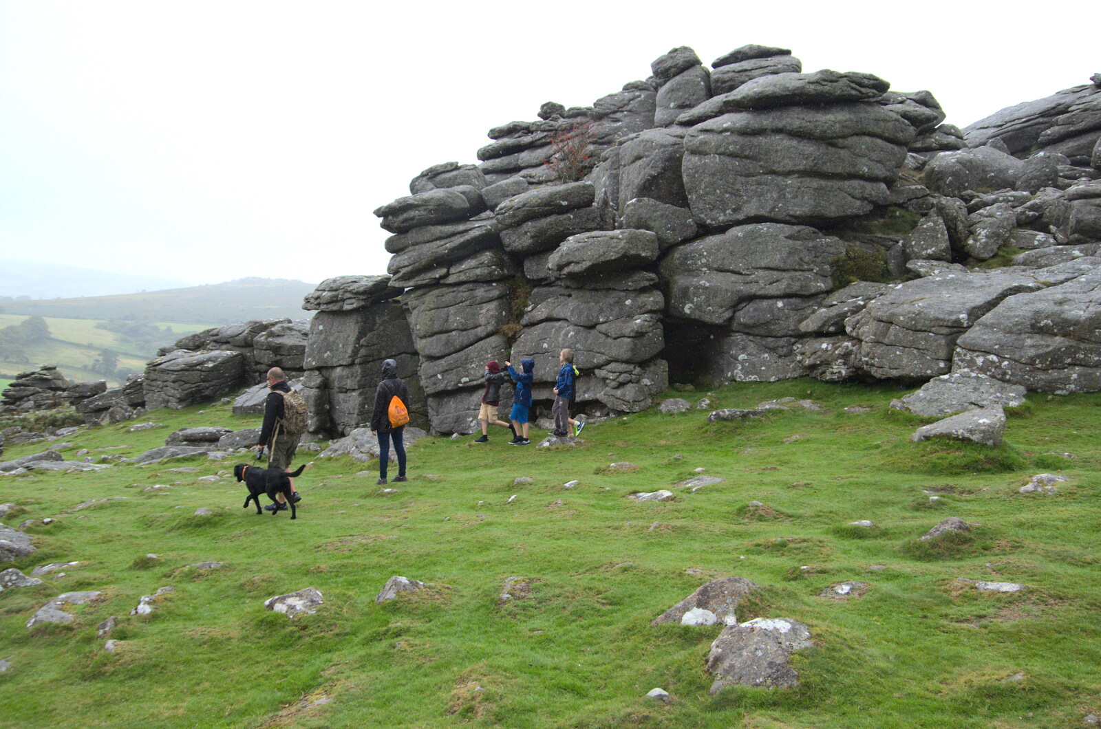 On the tor from A Walk up Hound Tor, Dartmoor, Devon - 24th August 2020