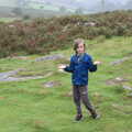 Harry is extremely wet, A Walk up Hound Tor, Dartmoor, Devon - 24th August 2020