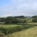 There's a very low rainbow over the valley, A Walk up Hound Tor, Dartmoor, Devon - 24th August 2020