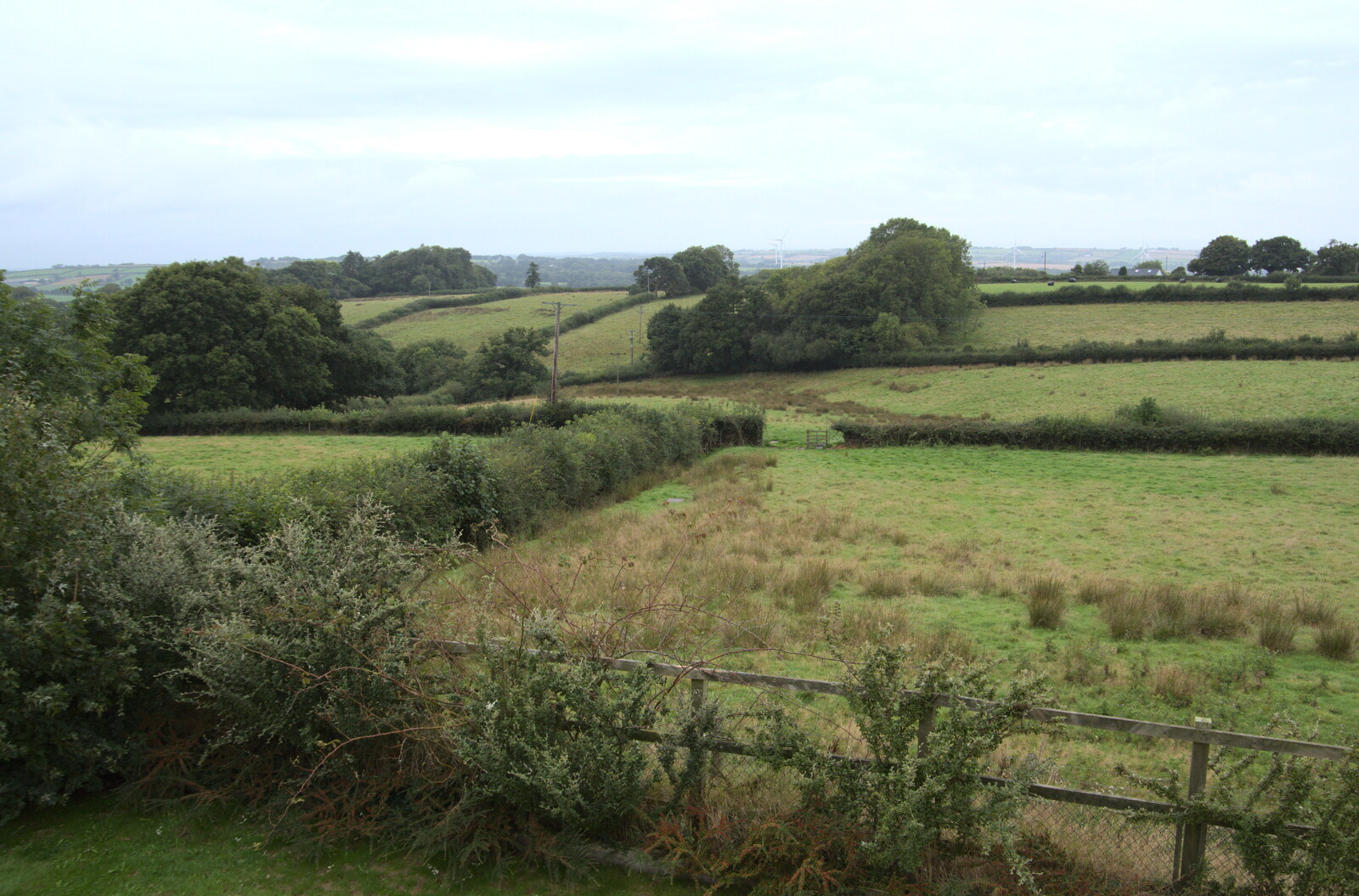 A last view from Grandma J's house from A Walk up Hound Tor, Dartmoor, Devon - 24th August 2020