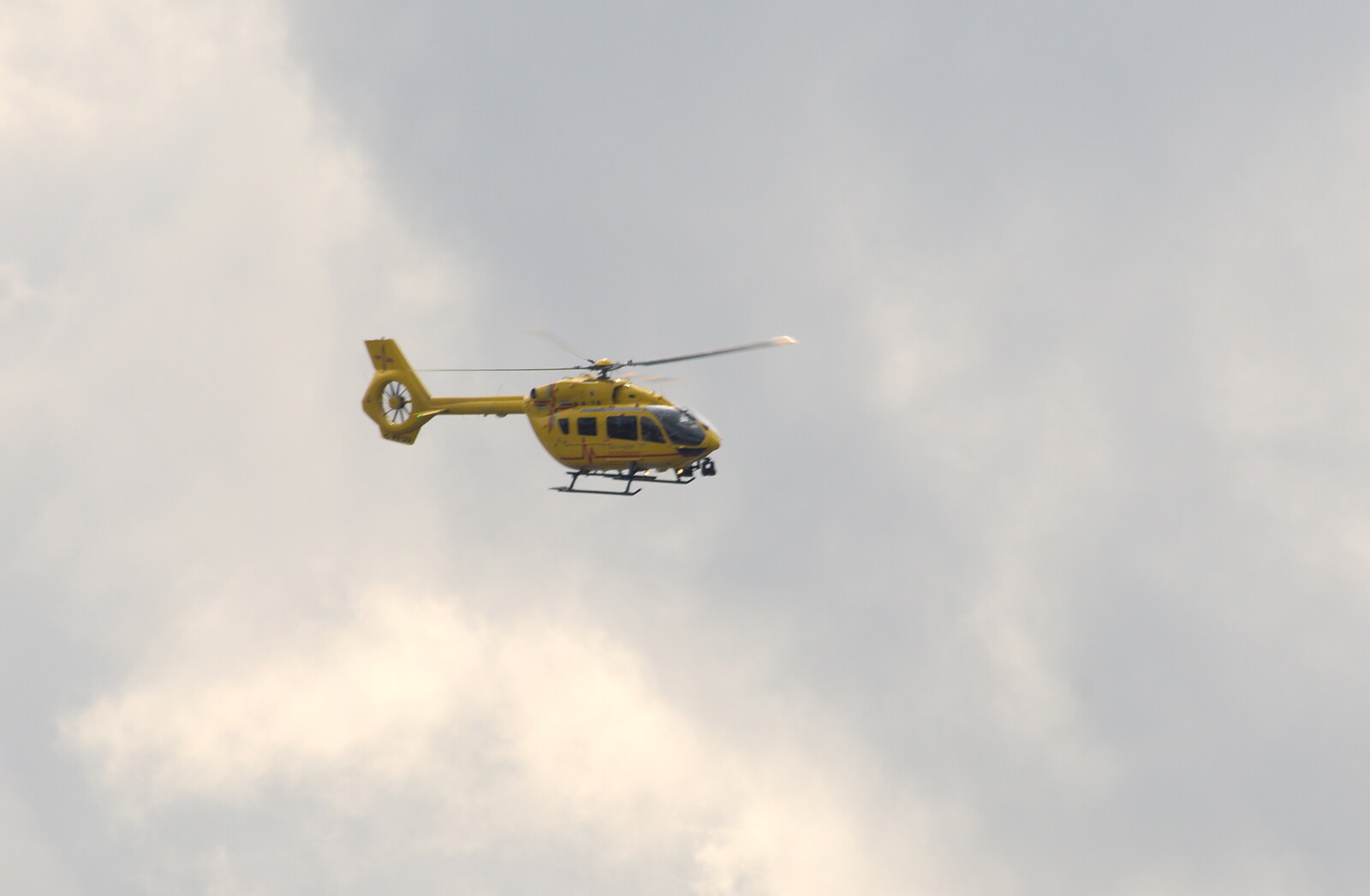The East Anglian Air Ambulance is out again from A Trip to Orford, Suffolk - 29th August 2020