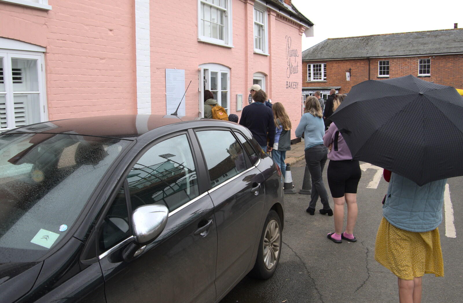 There's a queue for the bakery from A Trip to Orford, Suffolk - 29th August 2020