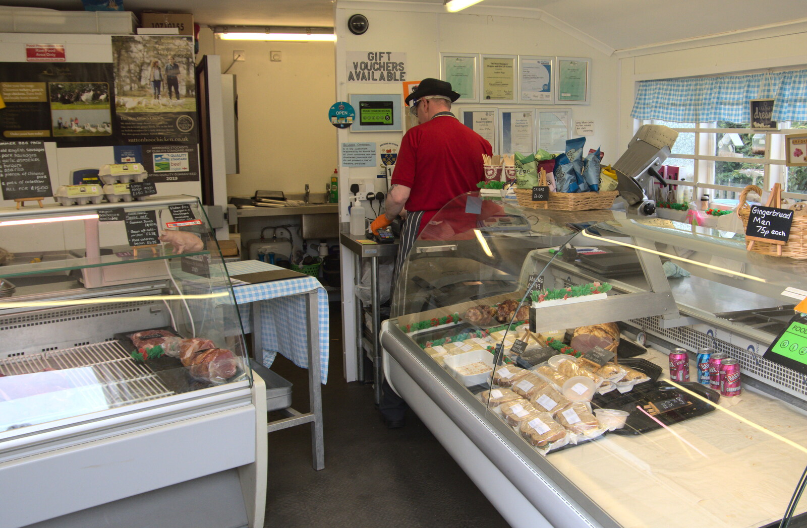 Inside the Orford Meat Shed from A Trip to Orford, Suffolk - 29th August 2020