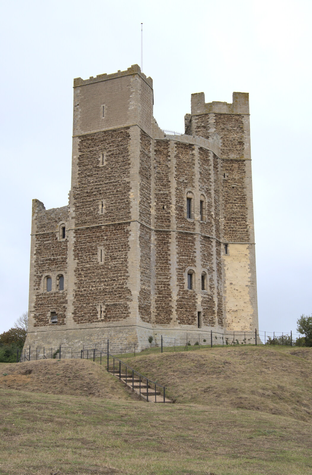 A rare photo of Orford Castle with no-one in it from A Trip to Orford, Suffolk - 29th August 2020