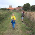 Harry on the path, A Trip to Orford, Suffolk - 29th August 2020