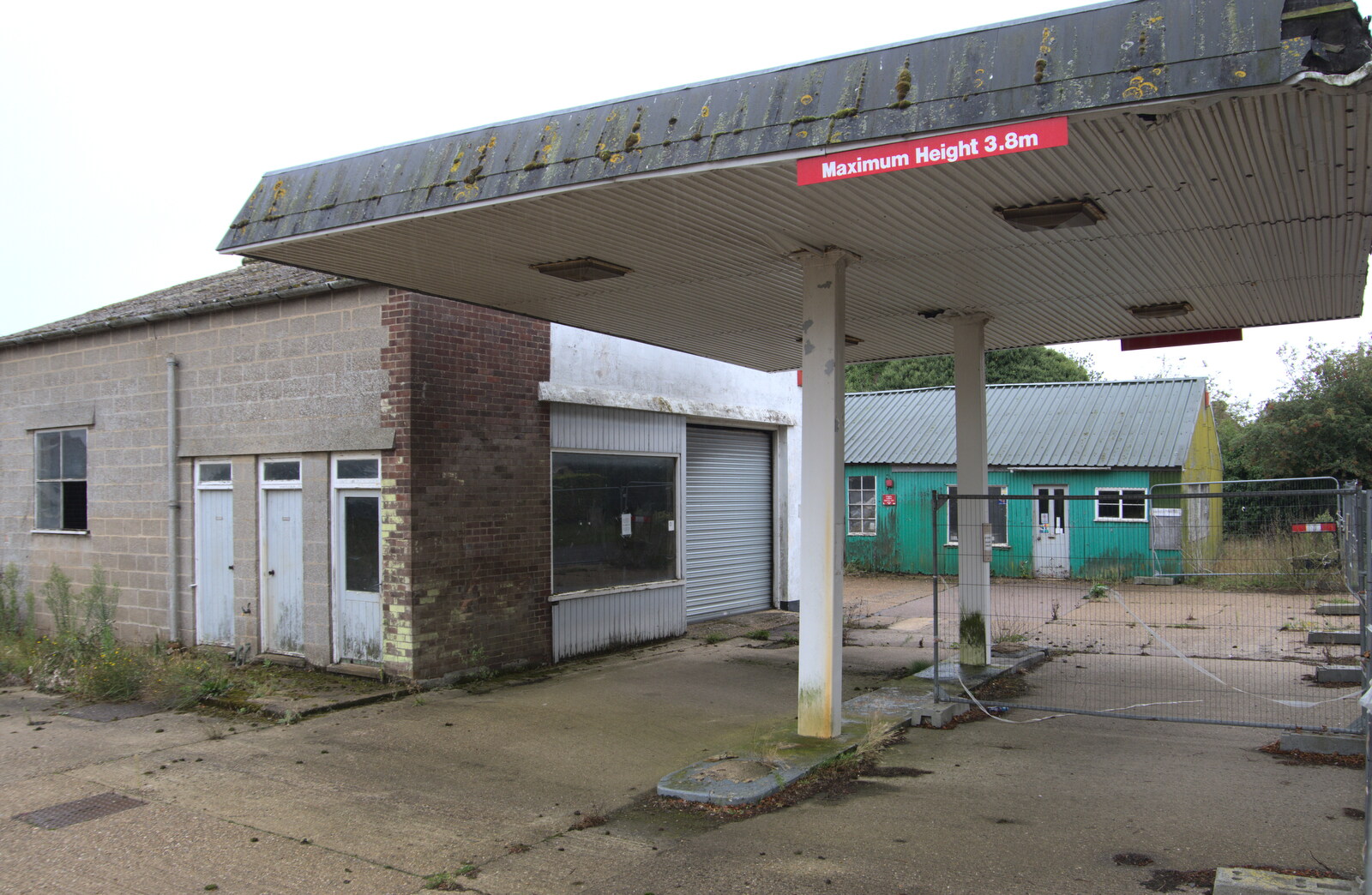 The derelict petrol station from A Trip to Orford, Suffolk - 29th August 2020
