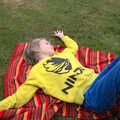 Camping at Three Rivers, Geldeston, Norfolk - 5th September 2020, Harry flakes out