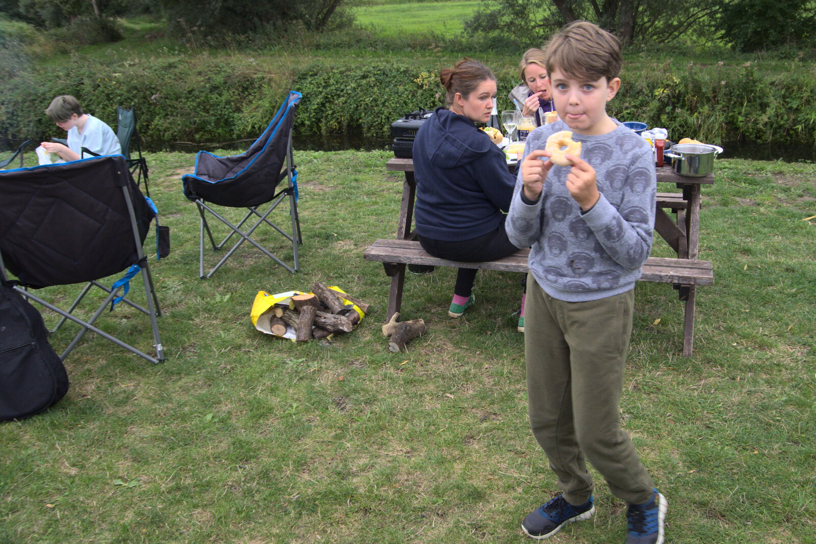 Camping at Three Rivers, Geldeston, Norfolk - 5th September 2020: At three Rivers, Fred's on the doughnuts