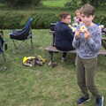 Camping at Three Rivers, Geldeston, Norfolk - 5th September 2020, At three Rivers, Fred's on the doughnuts