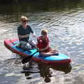 Harry gets some instruction, Camping at Three Rivers, Geldeston, Norfolk - 5th September 2020