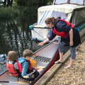 Benson and Fred are back in the canoe, Camping at Three Rivers, Geldeston, Norfolk - 5th September 2020