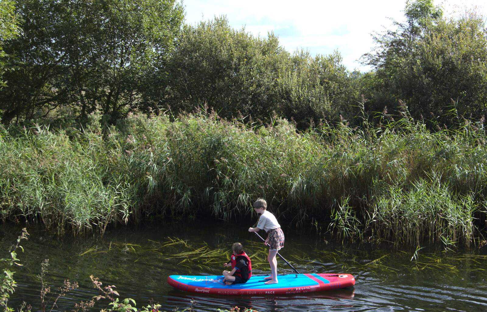 Camping at Three Rivers, Geldeston, Norfolk - 5th September 2020: Harry and Lydia are off out again