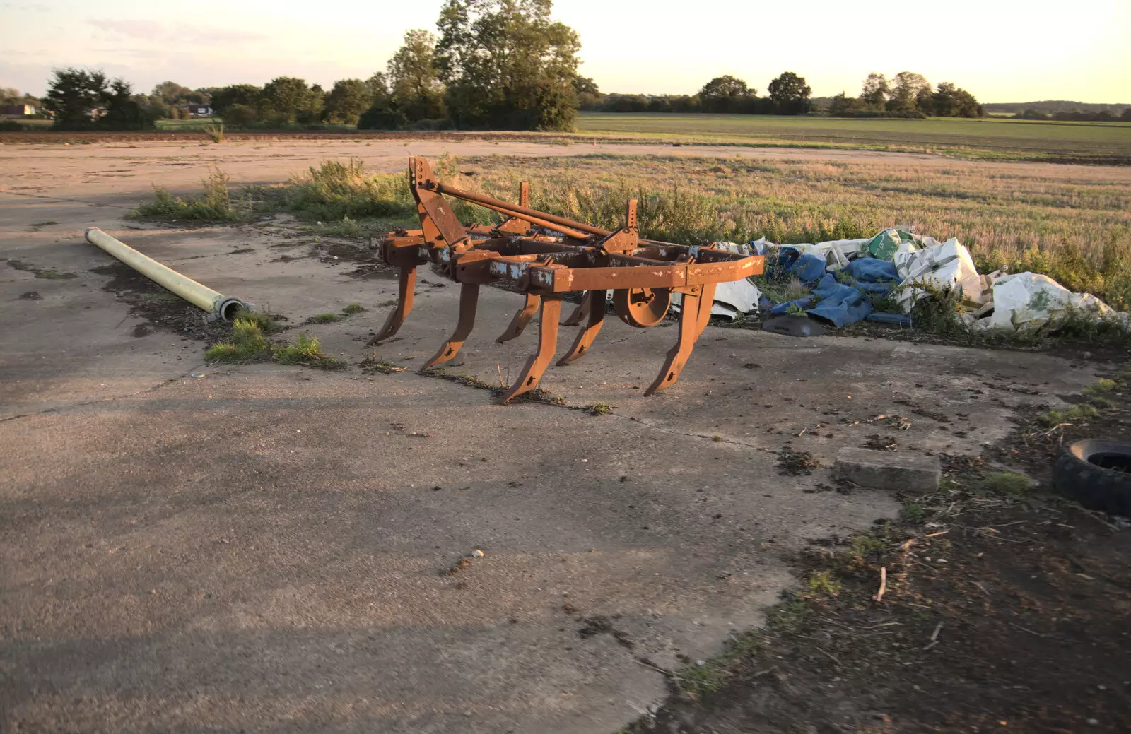 Abandoned agricultural equipment, from Cycling Eye Airfield and Station 119, Eye, Suffolk - 9th September 2020