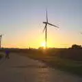 Wind turbines in the sunset, Cycling Eye Airfield and Station 119, Eye, Suffolk - 9th September 2020