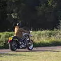 A motorbike rides around, Star Wing's Hops and Hogs Festival, Redgrave, Suffolk - 12th September 2020