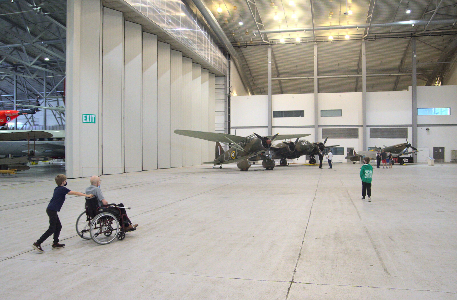 Harry pushes the G-Unit around from The Duxford Dash, IWM Duxford, Cambridge - 13th September 2020