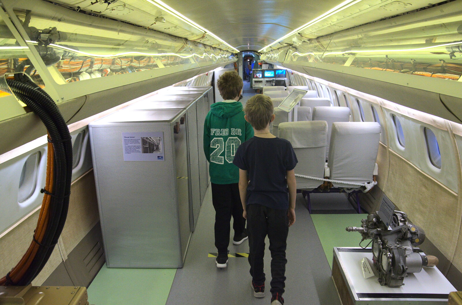 The boys in Concorde from The Duxford Dash, IWM Duxford, Cambridge - 13th September 2020