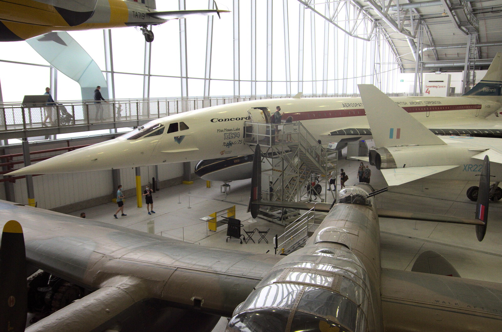 Concorde and a Lancaster from The Duxford Dash, IWM Duxford, Cambridge - 13th September 2020