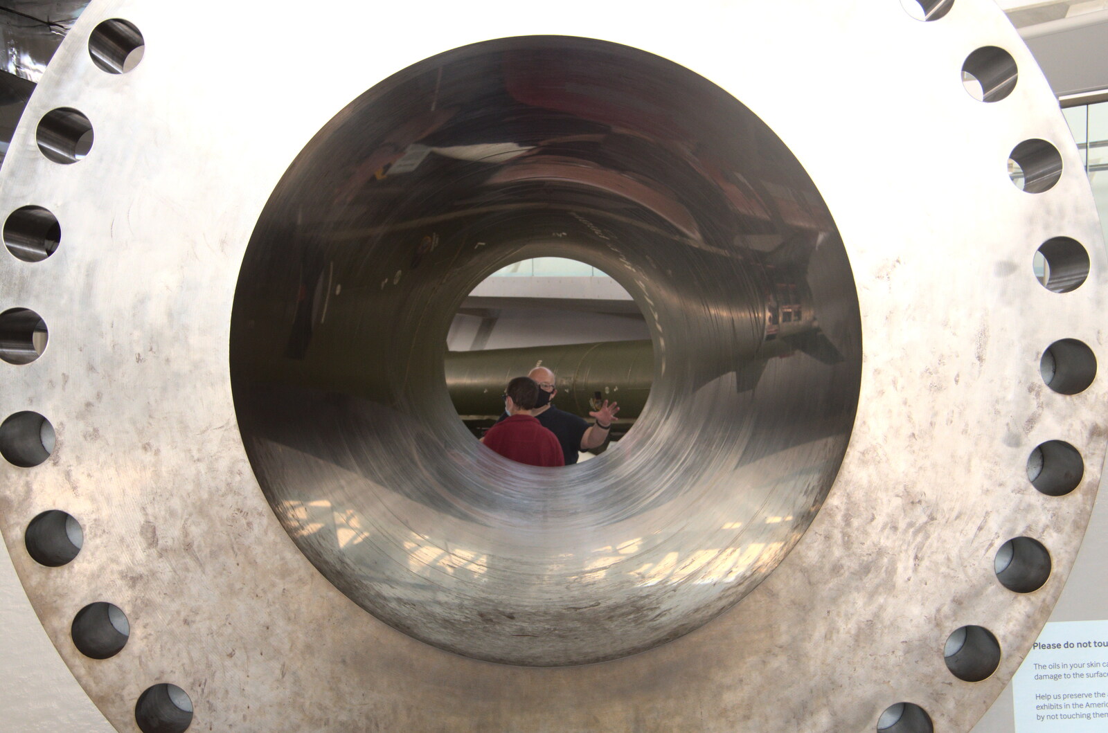 Part of the barrel of a HARP 'supergun' from The Duxford Dash, IWM Duxford, Cambridge - 13th September 2020