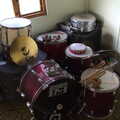 2020 A pile of wrecked drum kit
