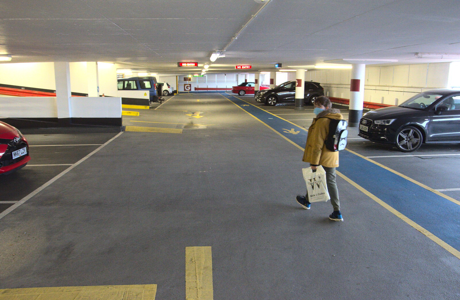 In St. Giles Car Park from A Trip to Norwich, Norfolk - 27th September 2020